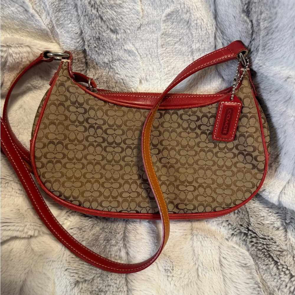 Coach - Signature Canvas Mini Shoulder Bag - Mini C Vintage 2002 #6344